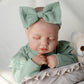 Jirachi Lifelike Reborn Baby Dolls, 18 Inch Real Life Soft Body Sleeping Newborn Baby, Realistic Reborn Baby Girl With Toy Accessories For Girls Green