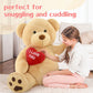 Beniny Giant Teddy Bear 52'' Stuffed Animal, Big Teddy Bear With Heart, Large Brown Stuffed Bear Plush Toys For Kids, I Love You