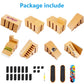 Fingerboard Skate Park Kit Skateboard Finger Toys with 3 Finger Skateboards & 8 Skatepark Deck Ramp for Boys or Girls Gift  Mini Finger Board Skate Training for Kids Ages 5 and up