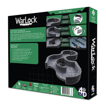 Wizkids Warlock Tiles: Expansion – Dungeon Tile Iii Curves