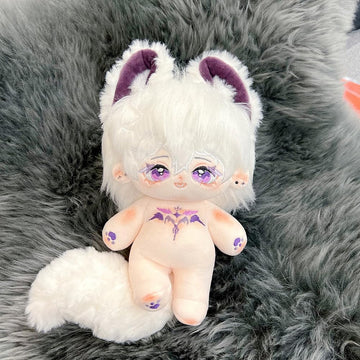 Niannyyhouse Rabbit Ears Boy Stuffed Body Tail 20Cm Plush Doll Wearable Clothing (1-With Skeleton)
