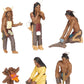 Woodland Scenics SP4443 1.5-Inch Scene Setters Figurine  Native Americans  5/Pack