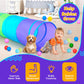Moncoland Kids Play Tunnel Tent For Toddlers, Colorful Pop Up Crawl Toy Baby Infant Children Or Dog Cat Pet, Collapsible Gift Boy And Girl Game (Colorful Kids Tunnel)