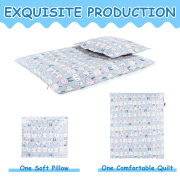 18 Inch Doll Bedding 2 Pc. Set - Reversible Print Doll Bedding Accessories With Comforter And Pillow - Fits American Girl Dolls And Other 18 Inch Dolls Holiday