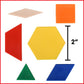 Edxeducation Plastic Pattern Blocks - Set Of 250 - Early Geometry Skills - Math Manipulative For Shape Recognition, Symmetry, Pa