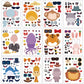 24 Sheets Make Your Own Stickers Make A Face Stickers For Kids Toddlers With Construction Ambulance Fire Truck Freight Car Polic