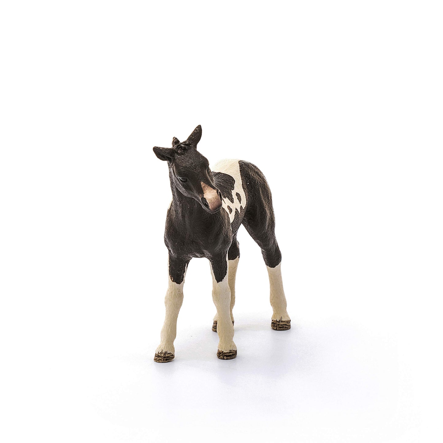 Schleich Pinto Foal Toy Figure, Realistic Spotted Horse For Kids, Farm World Collection, Ages 3+