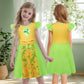 Sukyfecde Princess Dress for Toddler Girls Halloween Costume Outfits Birthday Dress Up Clothes Size 7-8 Green