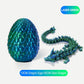 Hefandaishu Easter Egg Dragon Egg 12Inch Dragon Toy 3D Printed Dragon Fidget Toys, 3D Printed Dragon Egg With Articulated Dragon