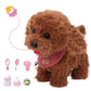 Jimate Puppy Toys For Kids, Toy Dogs That Walk And Bark, Walking Dog Toy For Kids With Leash, Interactive Stuffed Puppy With Rem