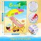 Benlouis 60 Pcs Summer Mini Coloring Books Birthday Party Favors Drawing Book Bulk For Kids Ocean Beach Flamingo Watermelon Frui