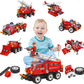 Joy Jesture 7 In 1 Stem Toys For 3 4 5 6 7 Year Old 159Pcs Fire Truck Toy For Kids Educational Science Kits For Boys Age 57 68
