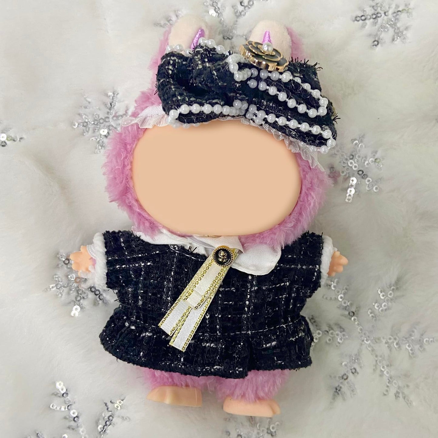 AYJK7 Doll Clothing Compatible with 6.7 Inch Labubu Doll (no Doll Included) 17cm  Outfits Animal Chic Style Fashion