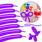 Lxzfcrg 260 Balloons Purple Long Balloons For Balloon Animals, Thickening Long Skinny Latex Twisting Balloon For Balloon Garland