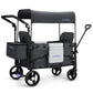 Momfann Stroller Wagon For Kids, Wagon Stroller Toddlers 2 Seaters, All-Terrain Baby Wagon Outdoor With Canopy, Parent Organizer
