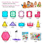 Jasonwell Magnetic Building Tiles – 3D STEM Educational Toys, Multicolor, Ideal for Toddlers & Kids Ages 3-10 Years