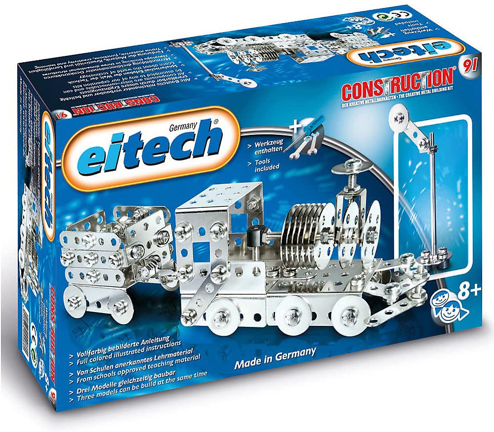 Eitech Basic Series Train w/Signal-180+ Pcs. Construction Set and Educational Toy - Intro to Engineering and STEM Learning