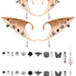 Hikkcos 3Pcs Elf Ears With Headband Halloween Elf Ears Cuffs For Kids Women Soft Latex Fairy Ears Flower Pearl Headbands Set For