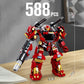 High Godo Mech Robot Transforming Building Blocks Set For Adults,City Warrior Justice Hero Soldier Mech Model Building Kit, Cool Creative Robots Toys Gift For Teens Boys, 588 Pieces