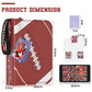 Mlikero 720 Pockets Football Card Binder  Sports Card Binder with Card Display Design  enhanced Card Ablums with Sports Pattern Wristband Fit for Football Cards 2025