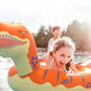 Jasonwell Inflatable Dinosaur Pool Float Tube For Boys Girls Adults 93'' T-Rex Floatie Summer Beach Swimming Pool Inflatables T-
