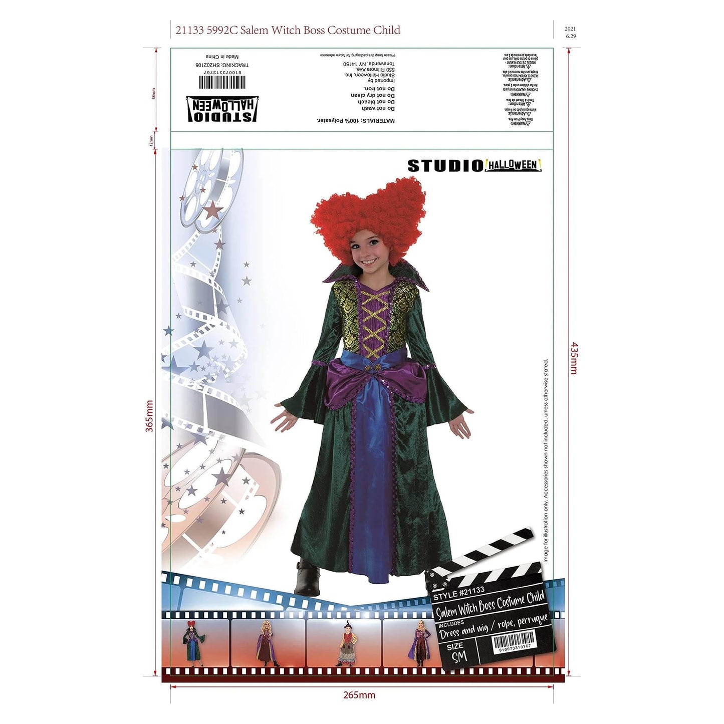 Salem Witch Costume (Child Large 12-14)