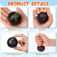 Glimin 48 Pcs Motivational Stress Balls Bulk 1.97 Inch Black Inspirational Quotes Stress Balls with Drawstring Bag to Relieve An