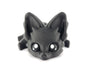 Cute Fox Desk Buddy, Articulated 3D Printed Fidget, 7.5 Inches, Authorized Seller (Black)