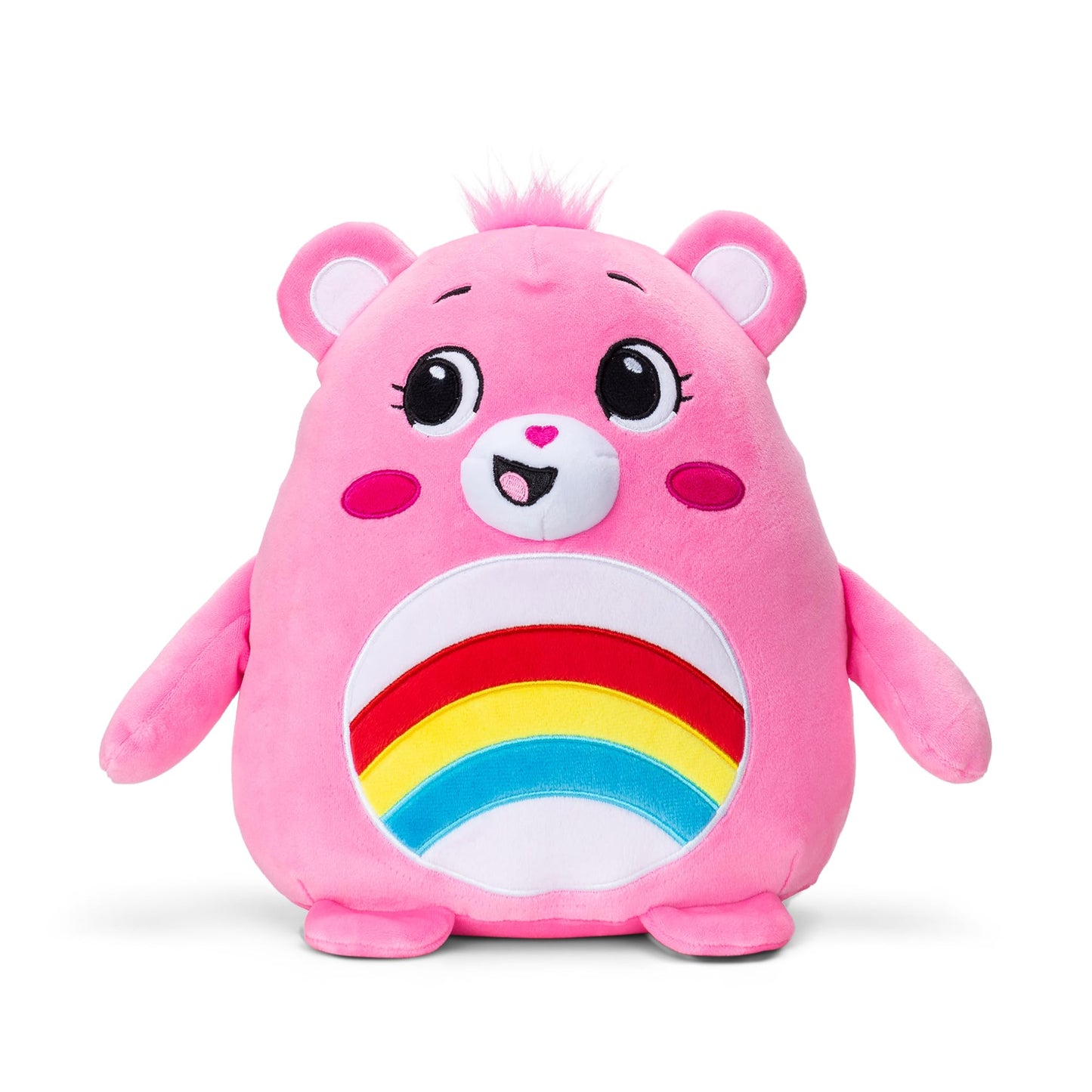 Care Bears Cheer Bear 10" Plush - Soft Pink Polyester Toy for Ages 4+, Medium Size, Huggable Design