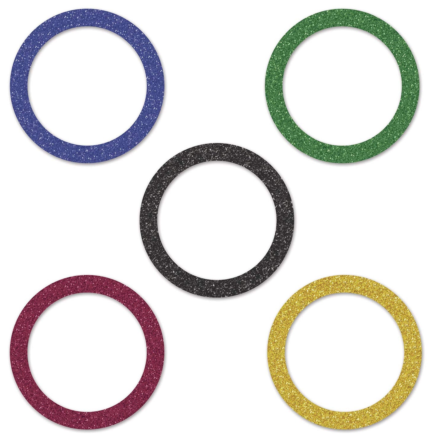 Beistle Sports Party Rings - Del Sparkle Confetti, 1.5 oz, Multicolor, Model 53671, Cardboard Pack of 3