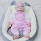Aisite Full Silicone Baby Girl - 18 Inch Platinum Silicone Realistic Reborn Baby Dolls Girl Eyes Opened, Christmas And Birthday Gifts For 3+