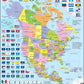 Larsen Puzzles North America Map 70 Piece Childrens Educational Jigsaw Puzzle