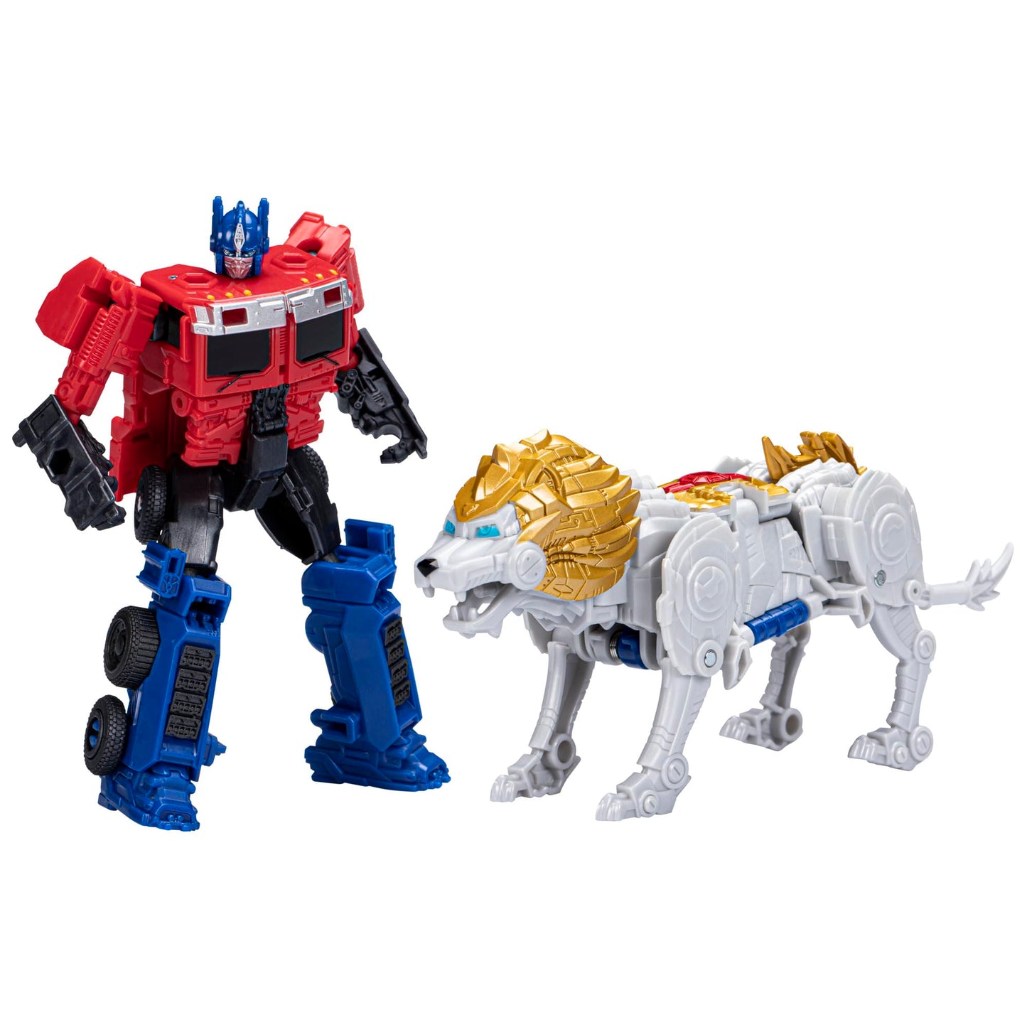 Transformers Beast Alliance 2-Pack Optimus Prime & Lionblade Toys, 5-inch, Multicolor, Ages 6 and Up, Model F4622