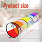 Kids Play Tunnel Pop Up Crawl Through Tunnel Play Tent for Baby Kids Children or Pet Foldable Pop Up Tents with Carry Bag (Colorful Play Tunnel with Mesh)