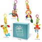Bloobloomax Baby Soft Hanging Rattle, Car Seat Stroller Toys With Plush Animal C-Clip Ring For Infant Babies Boys And Girls 3 6 9 To 12 Months (4Pcs)