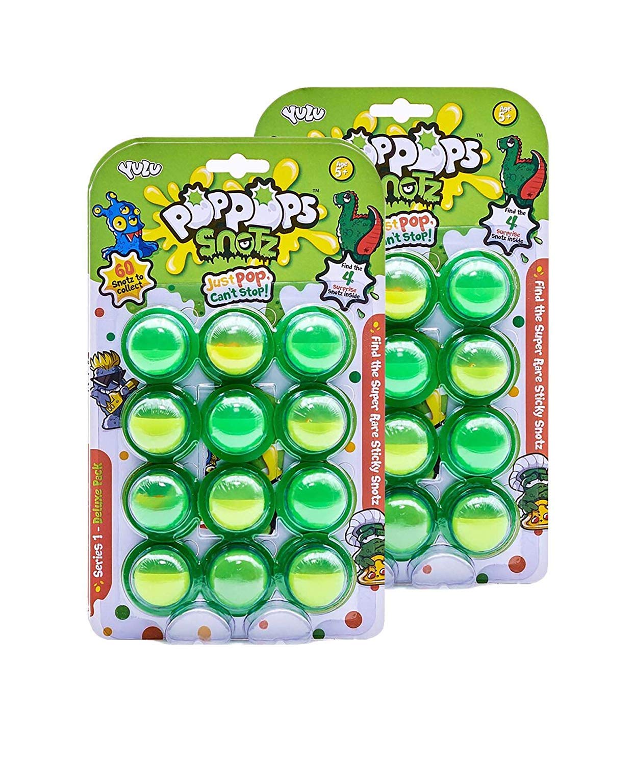 Pop Pops: Snotz, Just Pop, Can'T Stop, 60 Snotz To Collect, Pop The Satisying, Gooey Slime Filled Bubbles, Find The 4 Surprise Snotz Inside, Ages 5 And Up