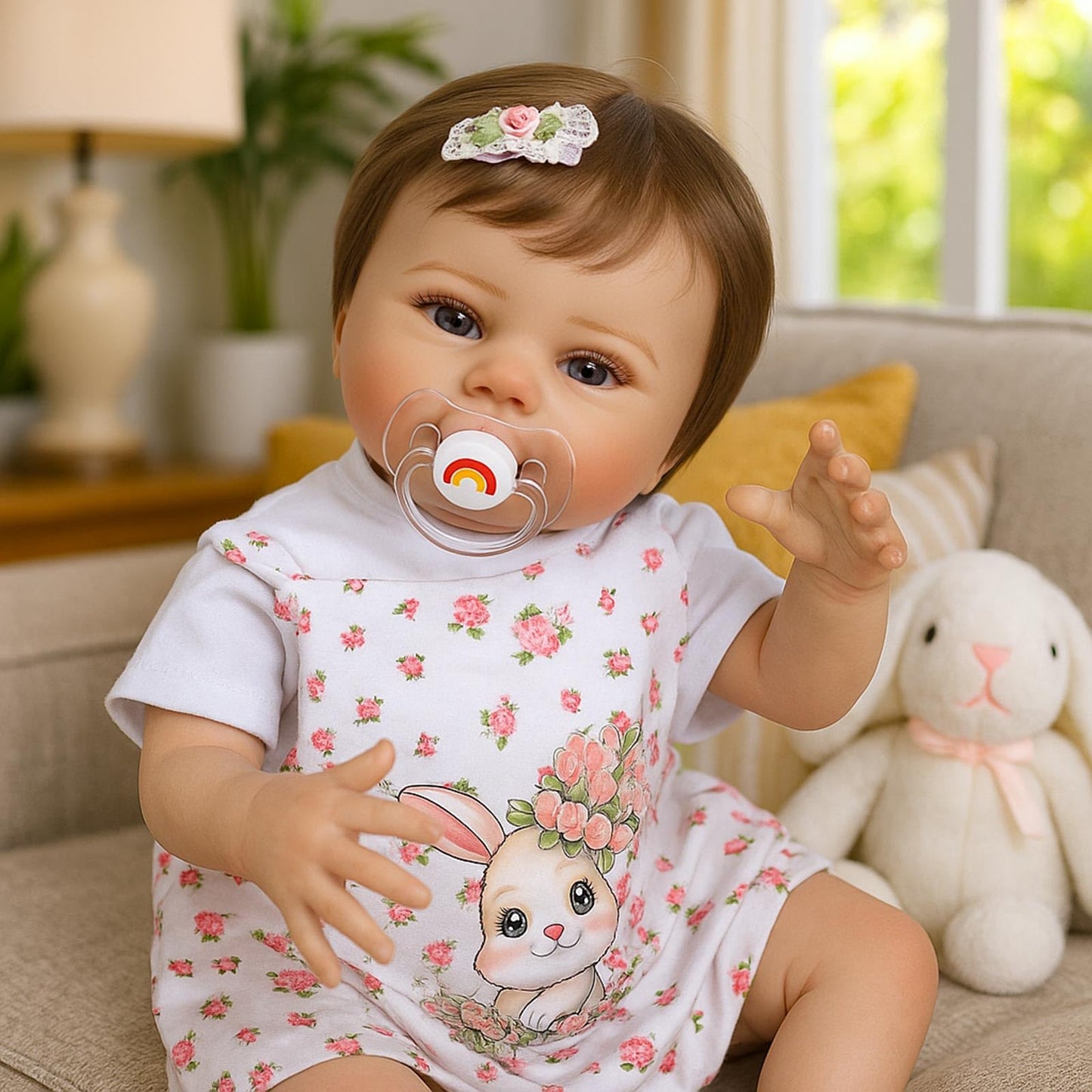 Scom Realistic Reborn Baby Dolls Girl-20 Inch Real Life Baby,Toddler Doll Vinyl, Newborn Lifelike Weighted Doll For Ages 3+ Gift