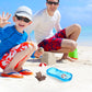 Homoyoyo Miniature Swimming Pool, 5Pc Beach Dollhouse Swimming Pool Umbrella Palm Chair Ring For Diy Plant Pool, Playhouse