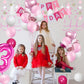 Sweet 3Rd Birthday Decorations For Baby Girl, Pink And White 3 Happy Birthday Balloons,3Rd Birthday Party Supplies For Daughter