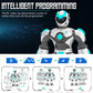 Stemtron Robot Toys For Kids, Programmable Remote Control Robot With Gesture Sensing, Voice Control & Led Face, 15 3/4'' (White)