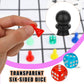 28Pcs Multicolor Board Game Pieces, Game Pawns Include 24 Chess Pieces And 4 Dices Game Pieces For Board Games Plastic Chess Che