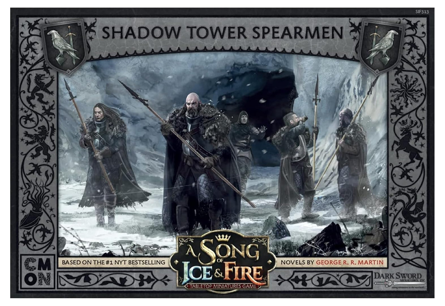 Cmon A Song Of Ice Fire Tabletop Miniatures Game Shadow Tower Spearmen Unit Box | Strategy Game For Teens Adults | Ages 14+ | 2+