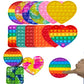 36Pcs 5In Random Pop Bubble Fidget Sensory Toys, Pop Toy Bulk For Party Favor, Classroom Student Prizes Easter Basket Goodie Bag