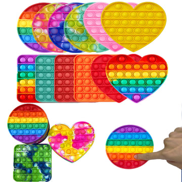 36Pcs 5In Random Pop Bubble Fidget Sensory Toys, Pop Toy Bulk For Party Favor, Classroom Student Prizes Easter Basket Goodie Bag