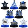 LASKYER Happy 85th Birthday Party Decorations, Glitter Shiny Honeycomb Table Centerpieces 85 Years Old Birthday Party Photoprop 