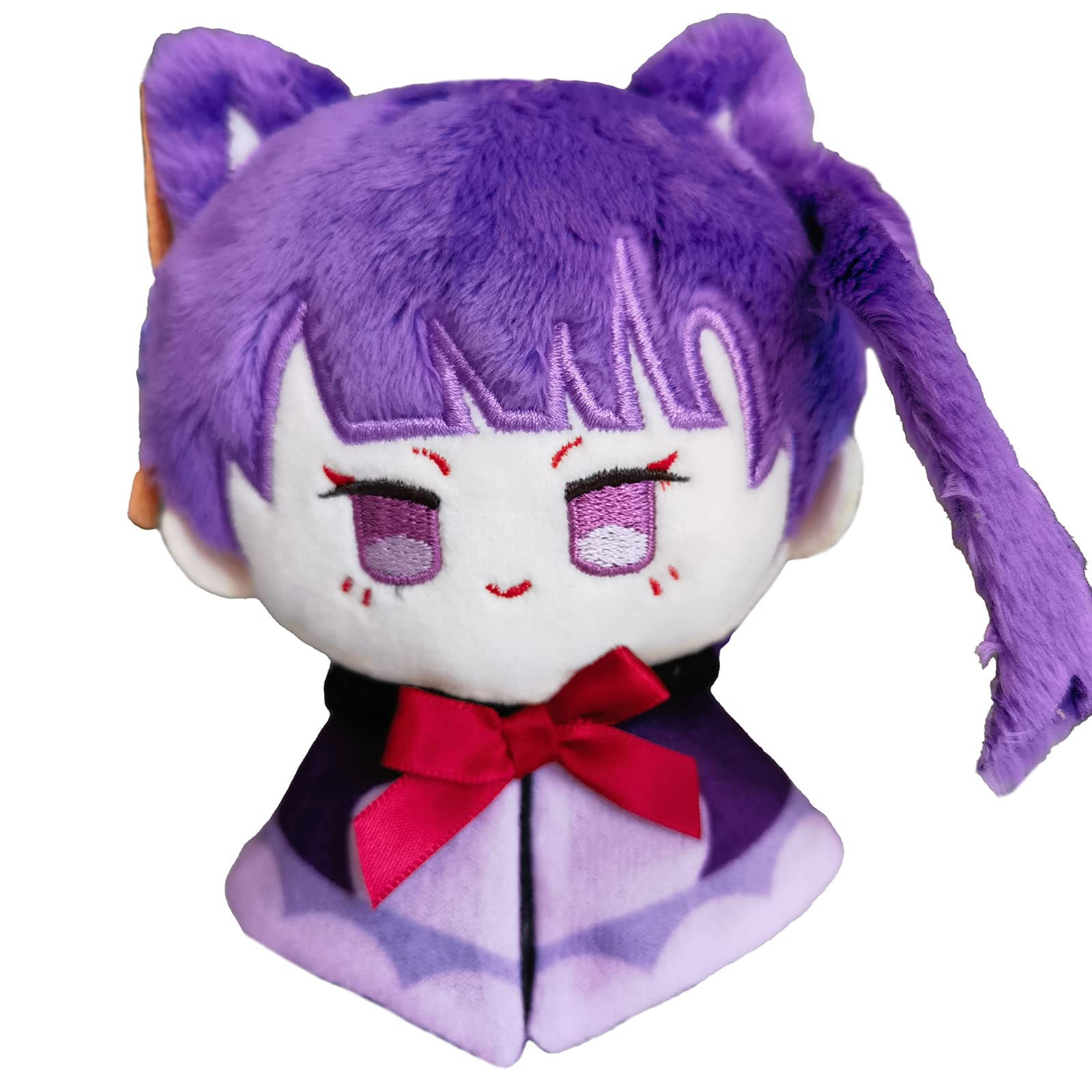 Genshin Impact Plush Toys Venti Zhongli Kazuha Xiao Plush Toy, Keychain Anime Figure Soft Stuffed Gift For Game Fans(Raiden Shogun)