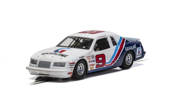 Scalextric Ford Thunderbird Stock Car 1:32 Slot Race Car C4035, White, Red & Blue