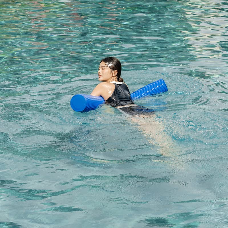 IMMERSA Jumbo Swimming Pool Noodles  enhanced Soft Foam Noodles for Swimming and Floating  Lake Floats  Pool Floats for mature-themeds and Kids. (Bahama Blue)