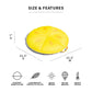 Big Joe Fruit Slice Small No Inflation Needed Pool Float, Lemon Mesh, Quick Draining Fabric, 4 Feet Big