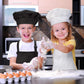 Chengu 6 Pcs Kids Apron And Chef Hat Set Adjustable Child Apron With 2 Pockets For Boys Girls Toddler Cooking Baking Painting Ki